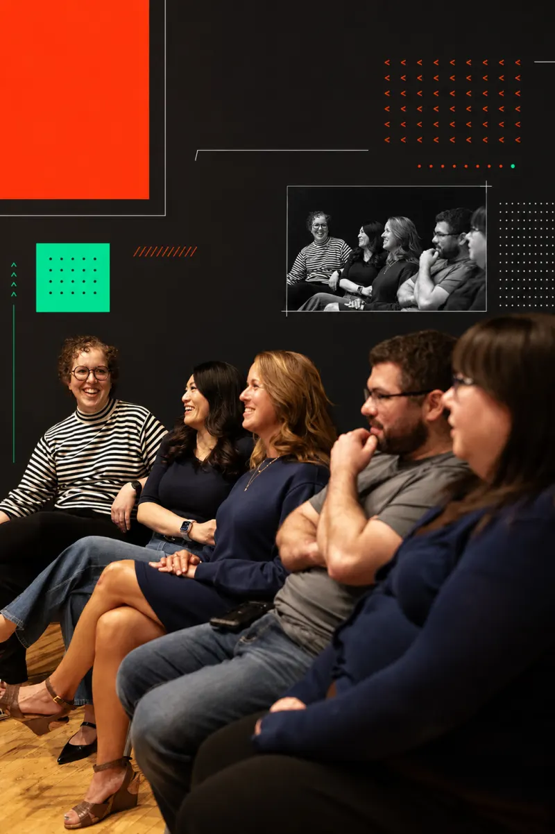 Team gathering at a company event
