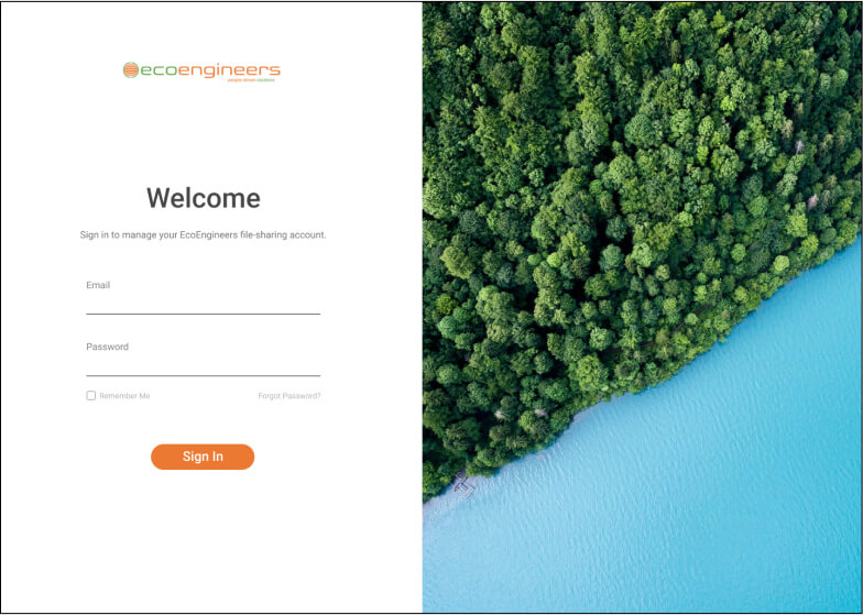 login screens